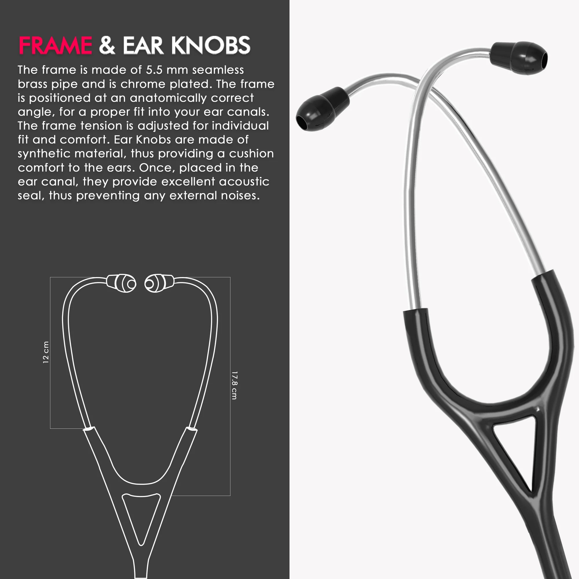 ELKO TECHNO III SS Stainless Steel Stethoscope - Image 10
