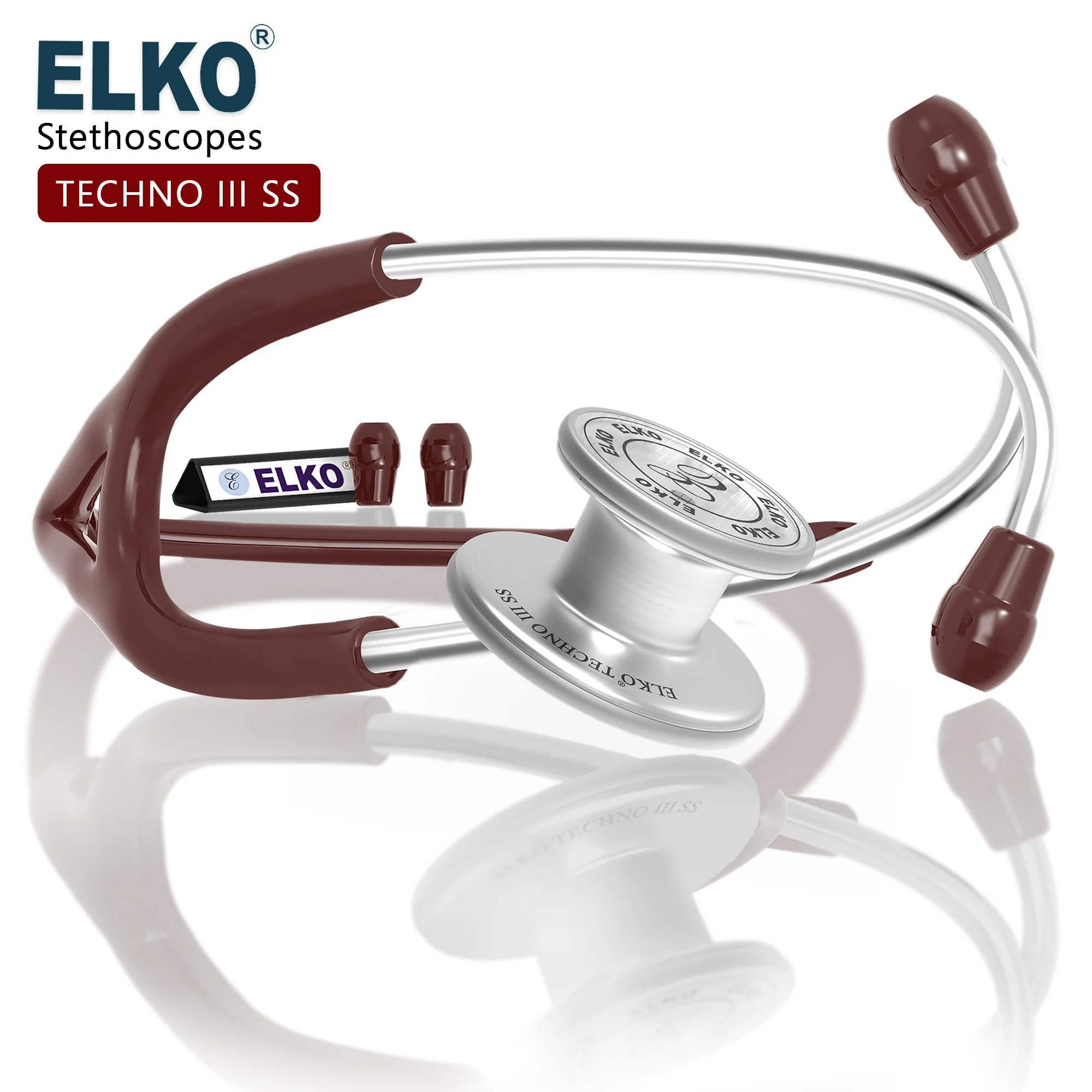 ELKO TECHNO III SS Stainless Steel Stethoscope - Image 14