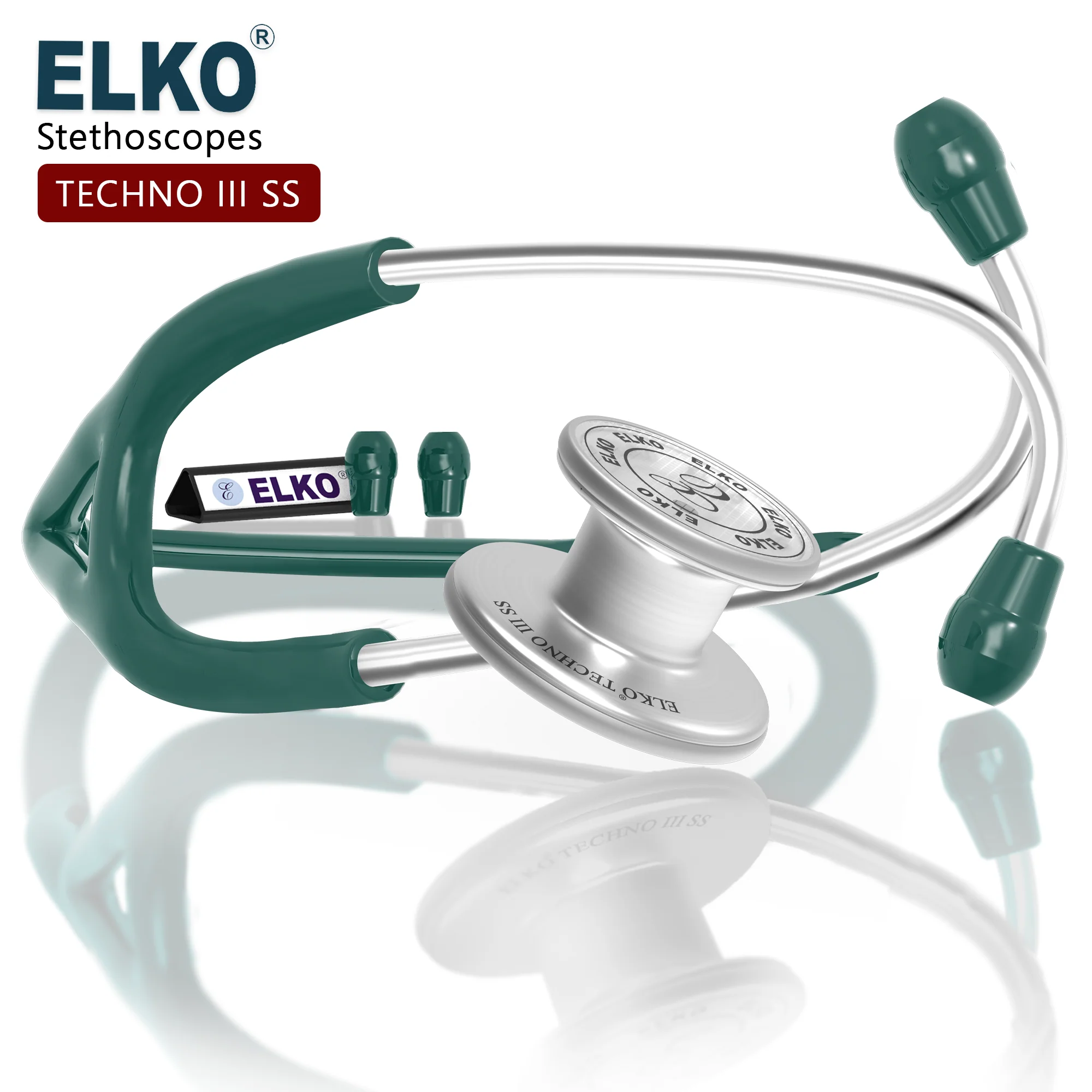 ELKO TECHNO III SS Stainless Steel Stethoscope - Image 20