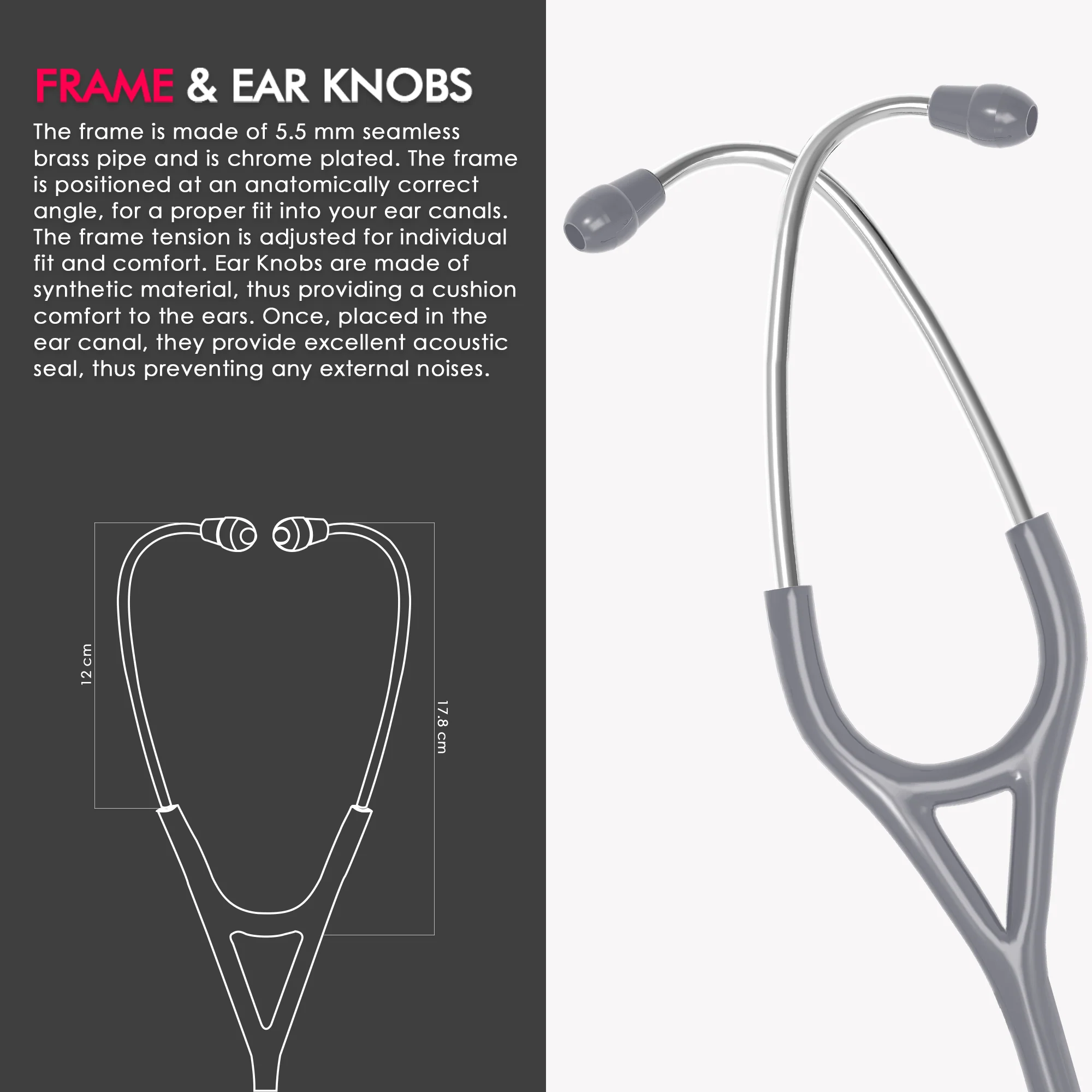ELKO TECHNO III SS Stainless Steel Stethoscope - Image 28