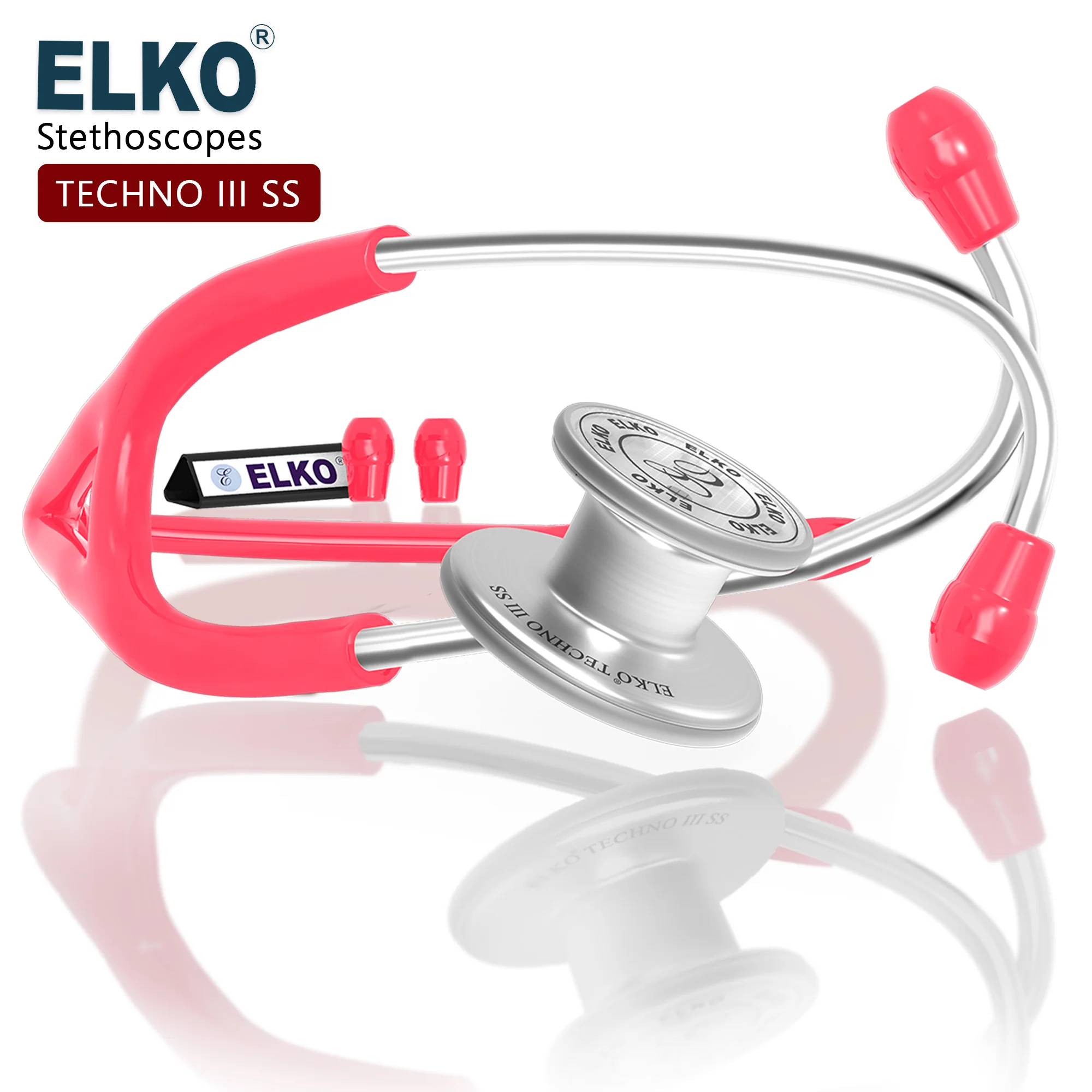 ELKO TECHNO III SS Stainless Steel Stethoscope - Image 32