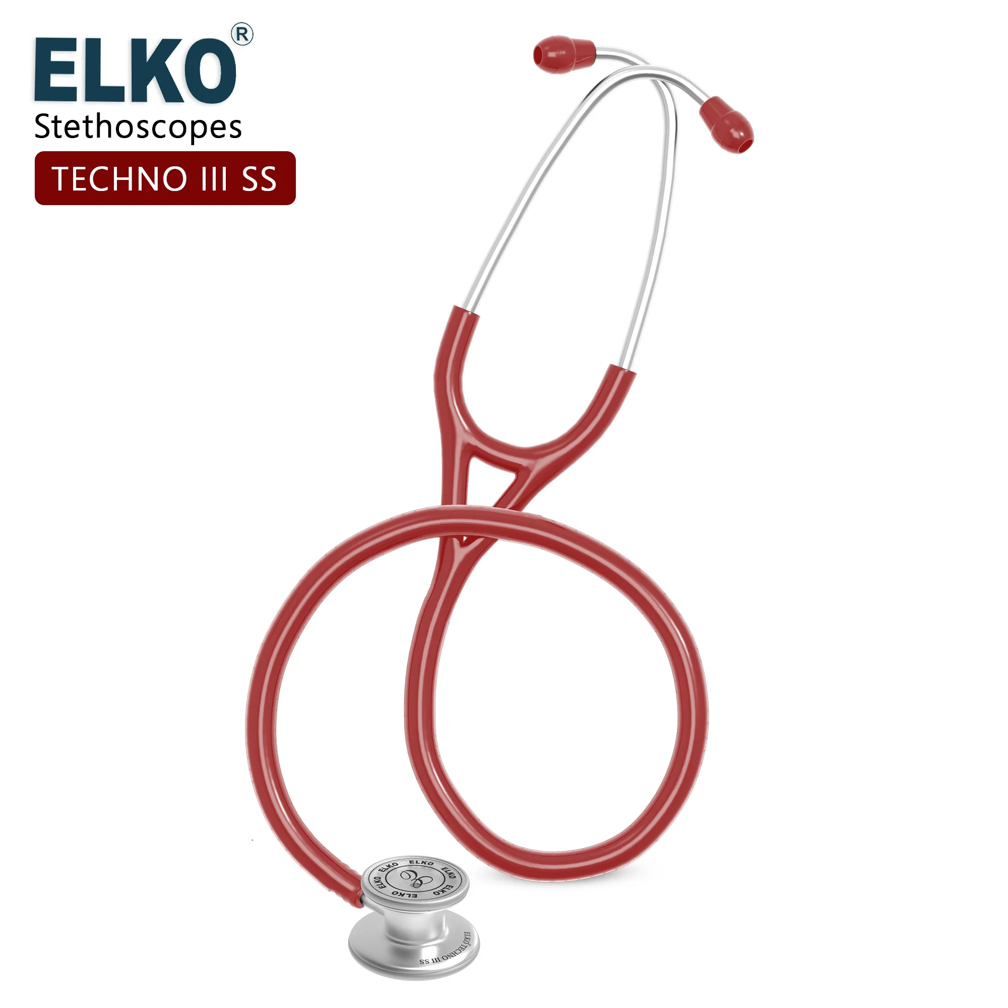 ELKO TECHNO III SS Stainless Steel Stethoscope - Image 39