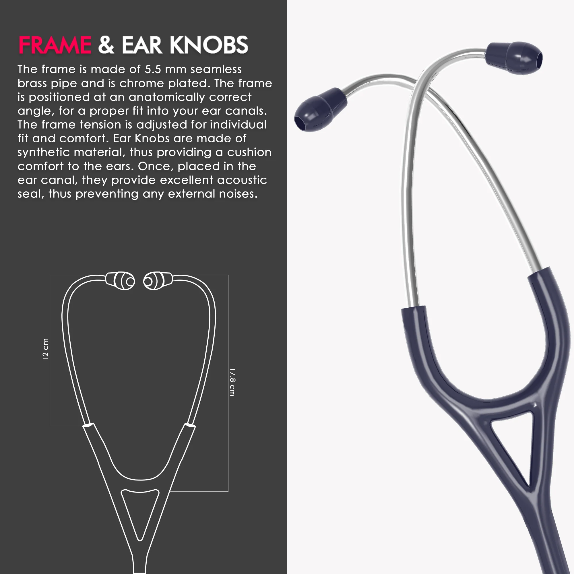 ELKO TECHNO III SS Stainless Steel Stethoscope - Image 4