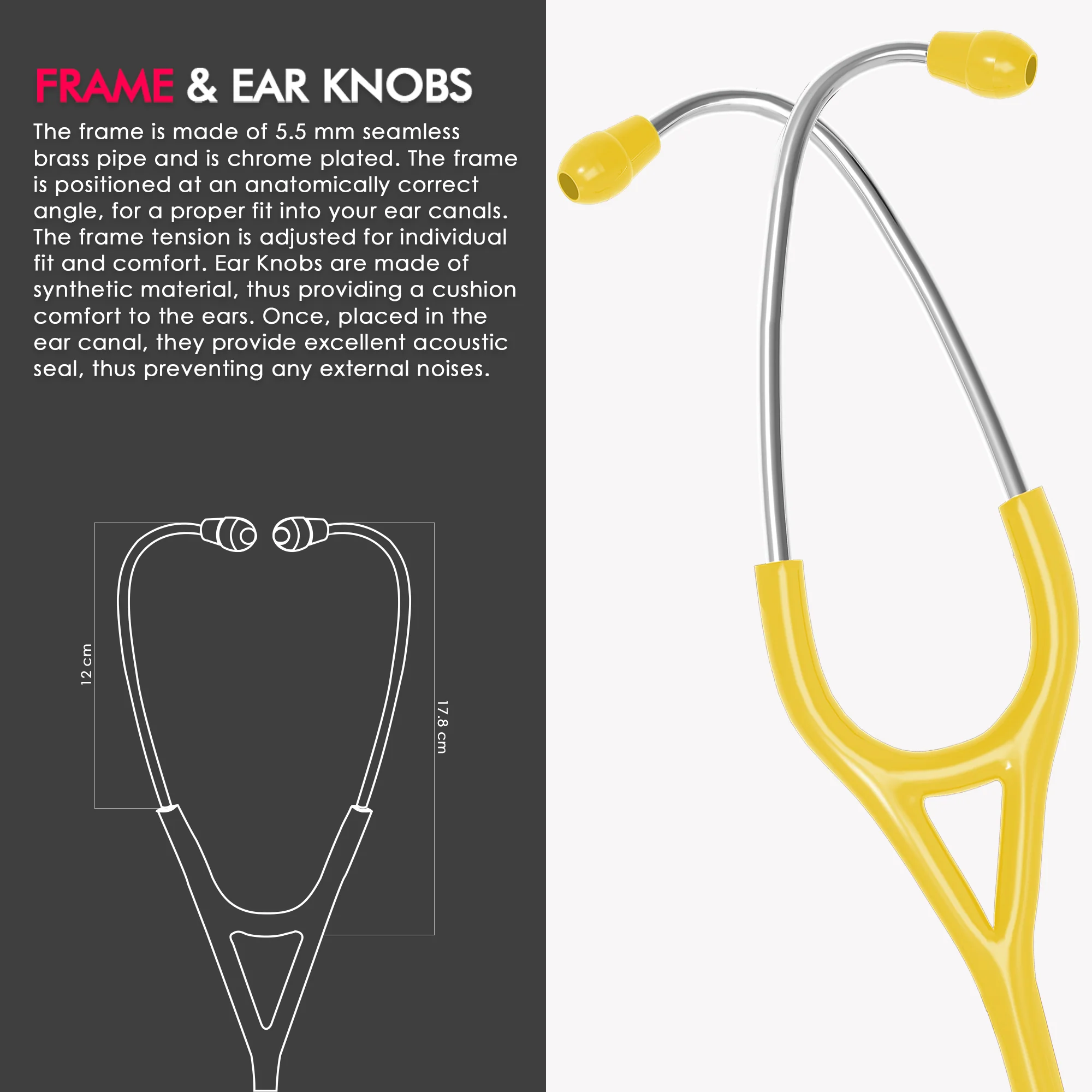 ELKO TECHNO III SS Stainless Steel Stethoscope - Image 46