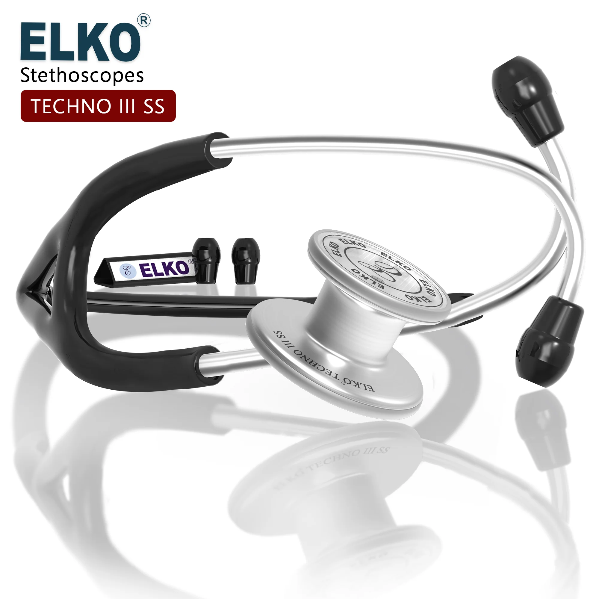 ELKO TECHNO III SS Stainless Steel Stethoscope - Image 8