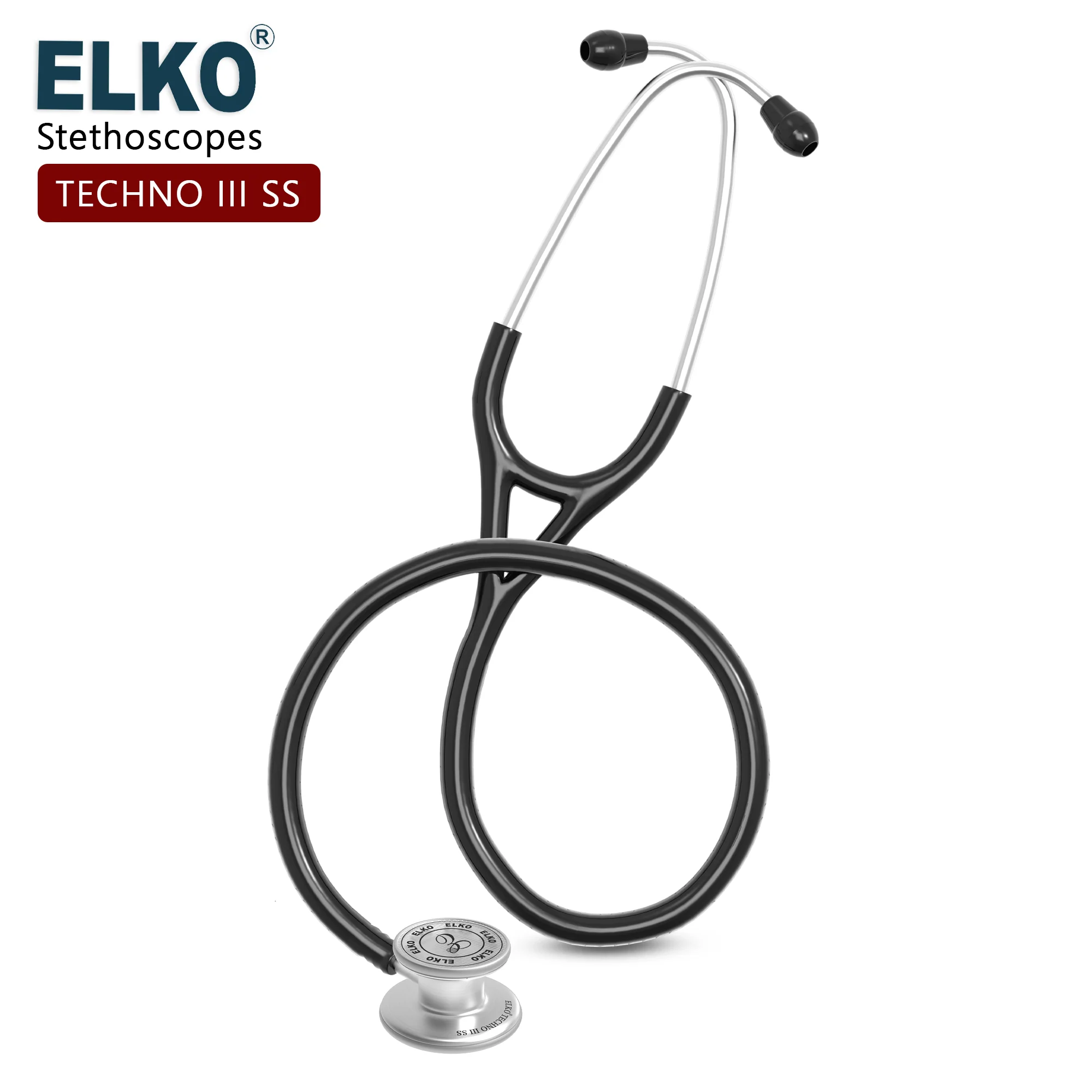 ELKO TECHNO III SS Stainless Steel Stethoscope - Image 9