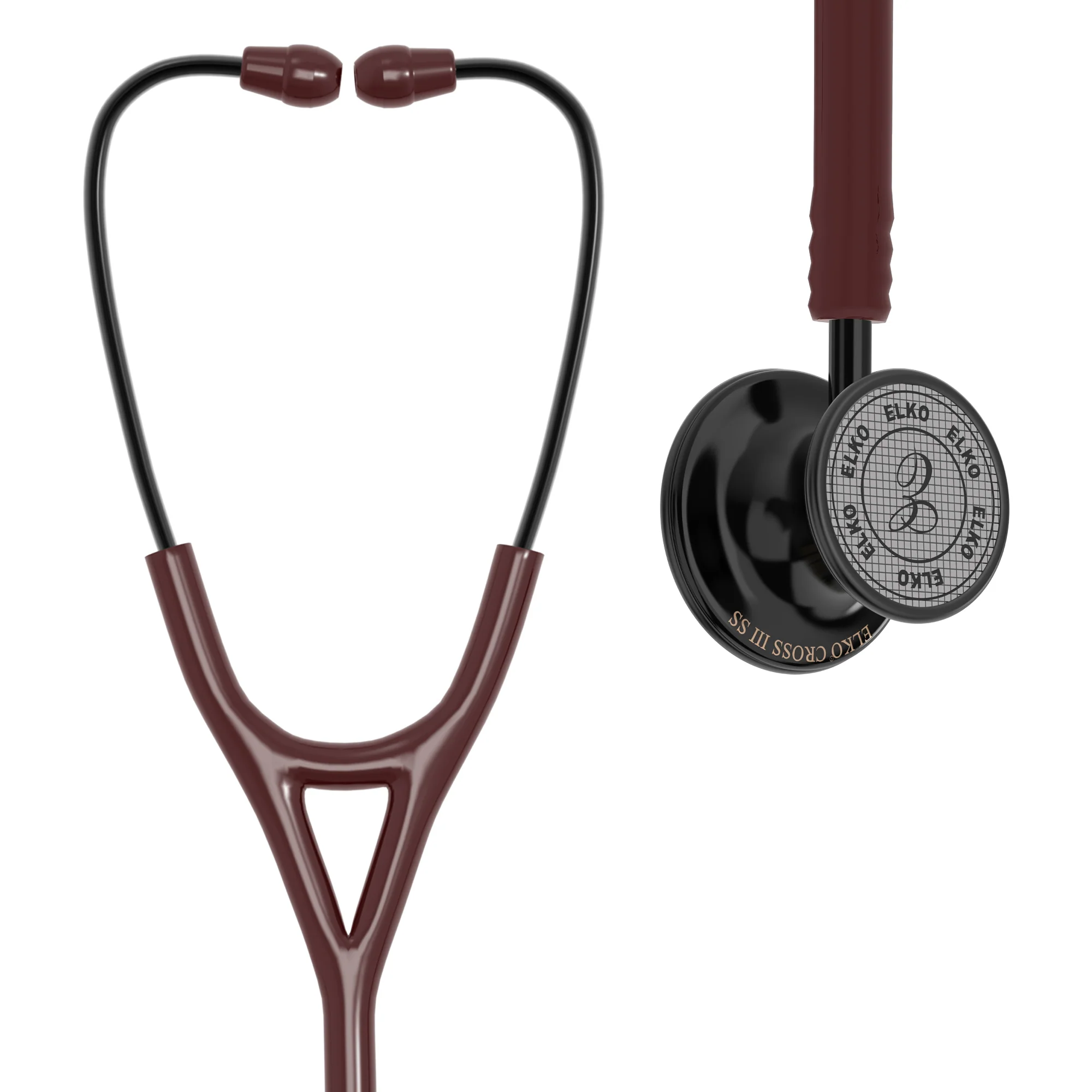 ELKO CROSS III SS Stainless Steel Stethoscope - Black Edition - Image 17
