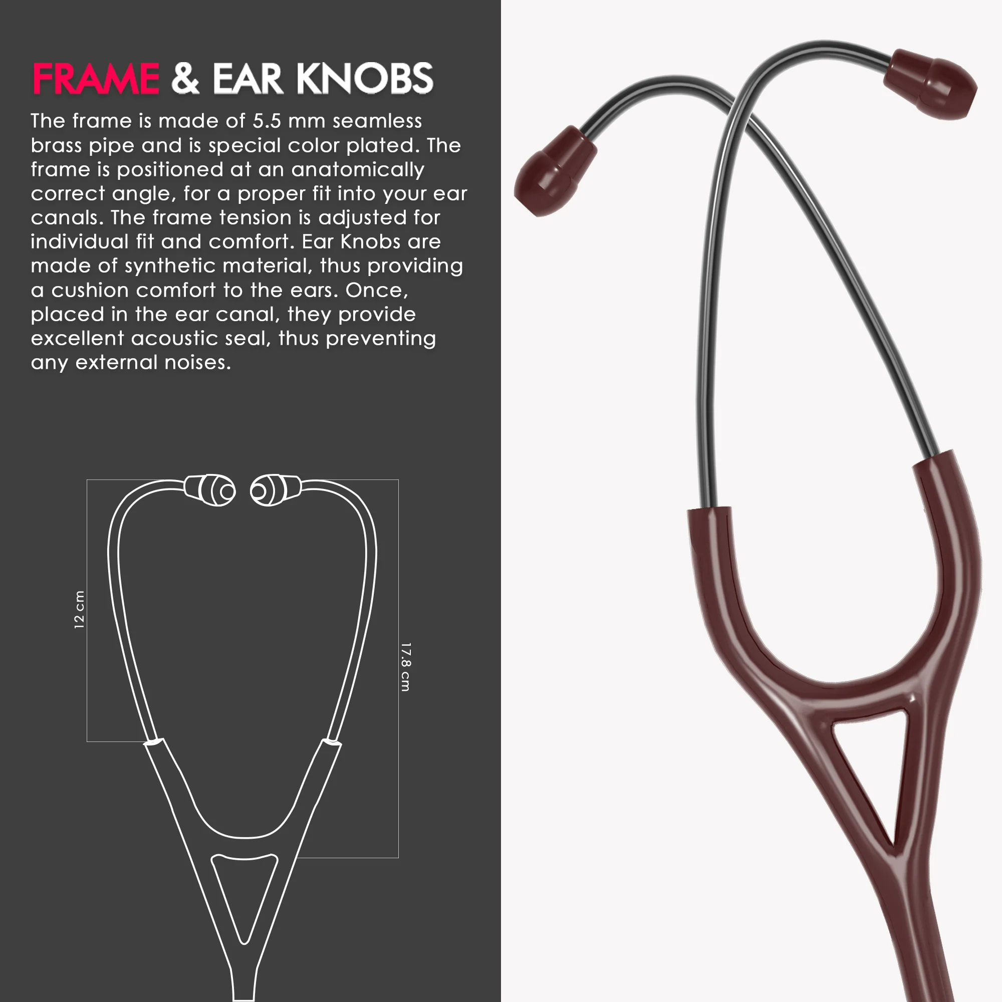 ELKO CROSS III SS Stainless Steel Stethoscope - Black Edition - Image 21