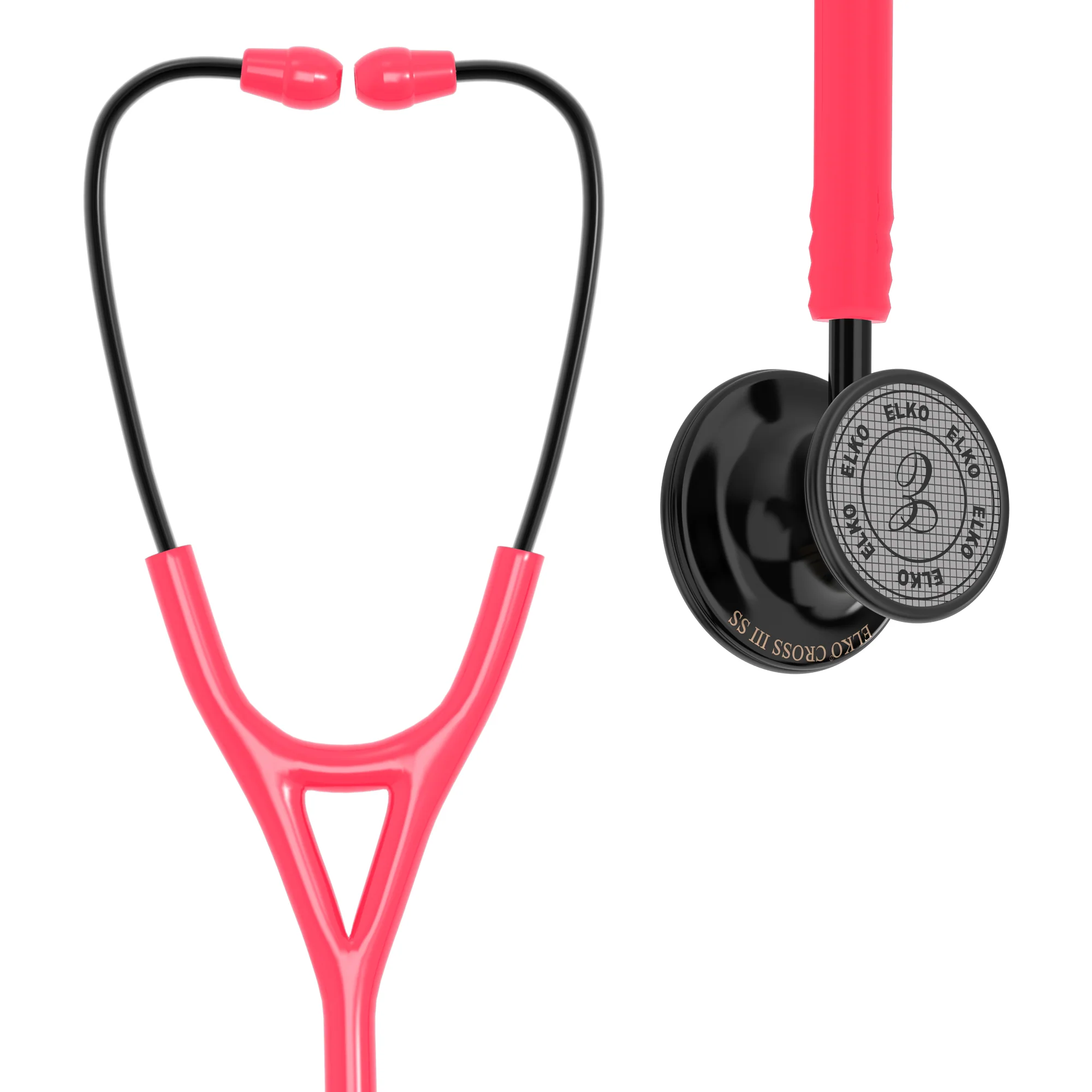 ELKO CROSS III SS Stainless Steel Stethoscope - Black Edition - Image 41