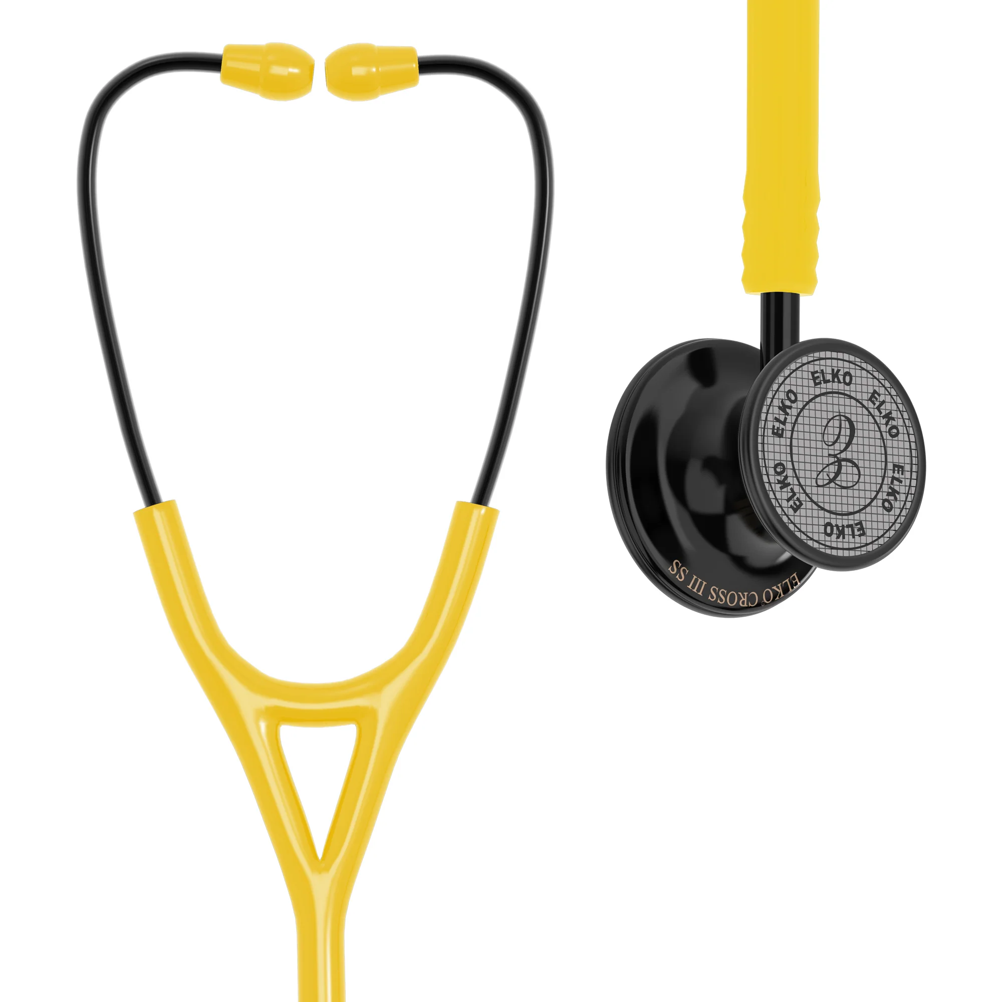 ELKO CROSS III SS Stainless Steel Stethoscope - Black Edition - Image 57