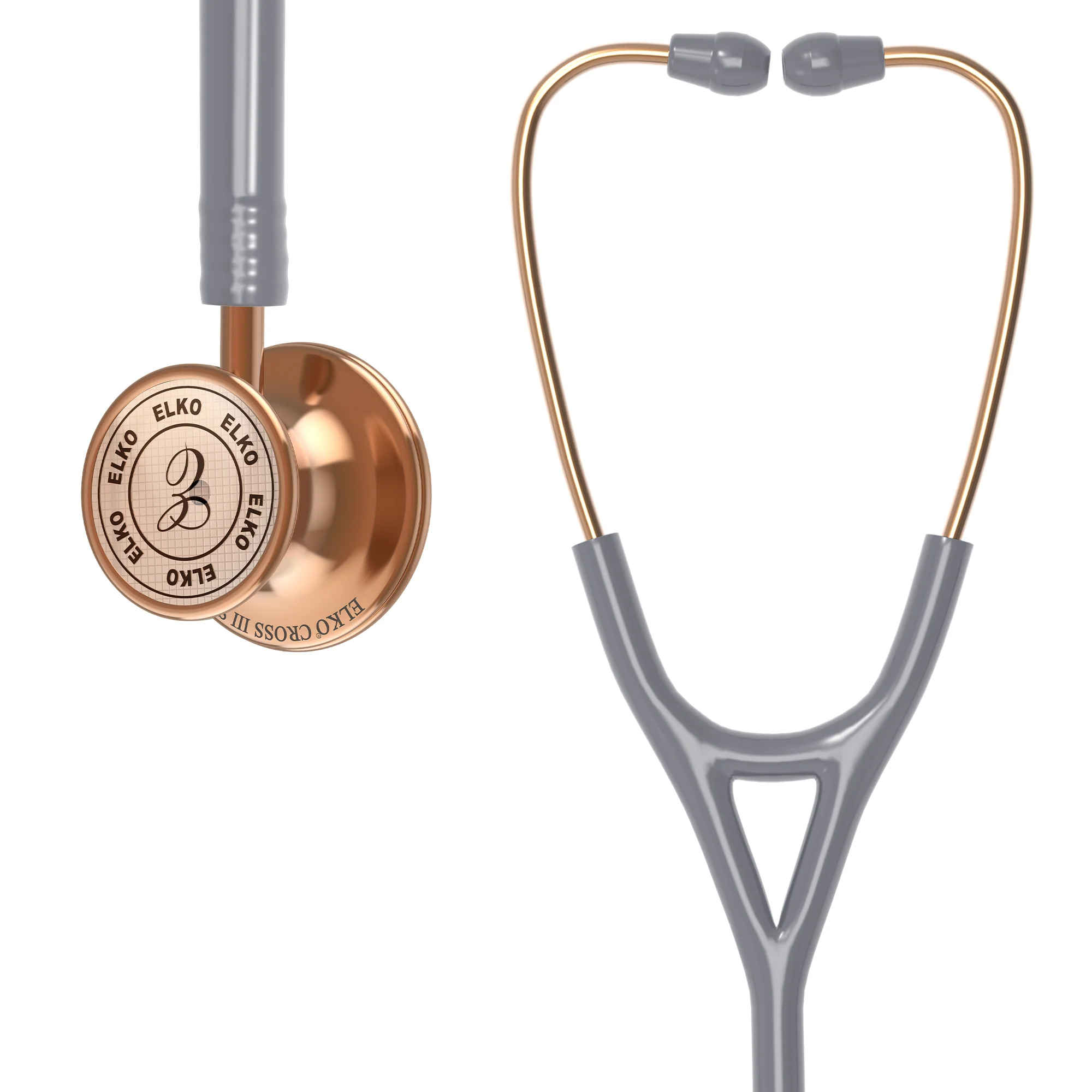 ELKO CROSS III SS Stainless Steel Stethoscope - Rose Gold - Image 34