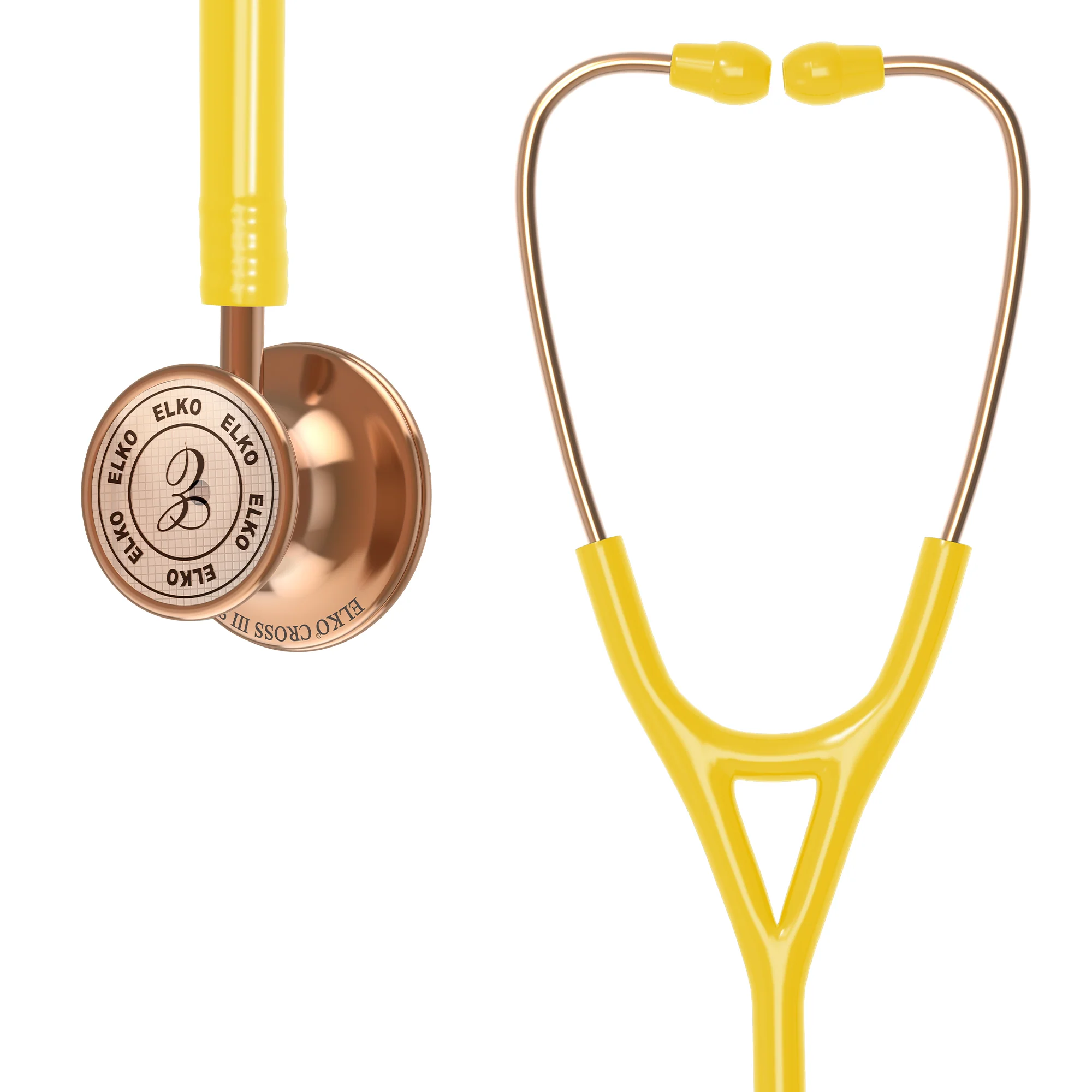 ELKO CROSS III SS Stainless Steel Stethoscope - Rose Gold - Image 58