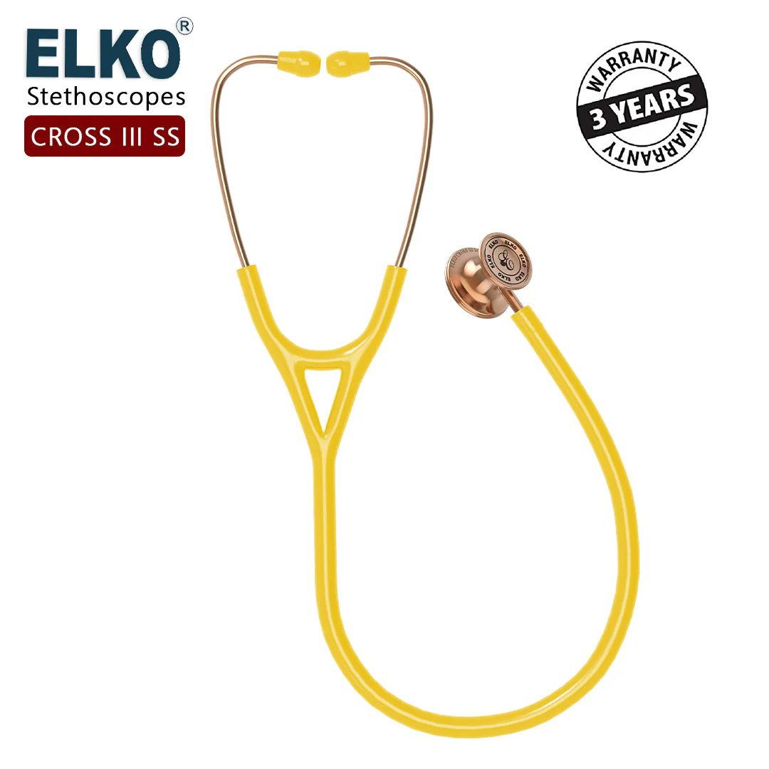 ELKO CROSS III SS Stainless Steel Stethoscope - Rose Gold - Image 64