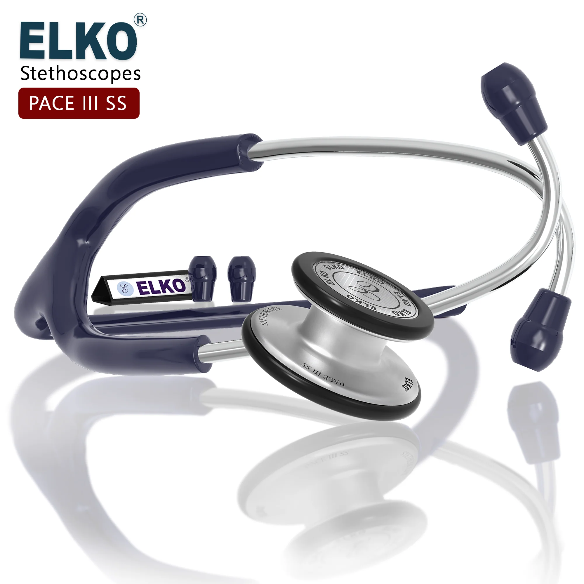 ELKO PACE III SS Stainless Steel Stethoscope - Image 16