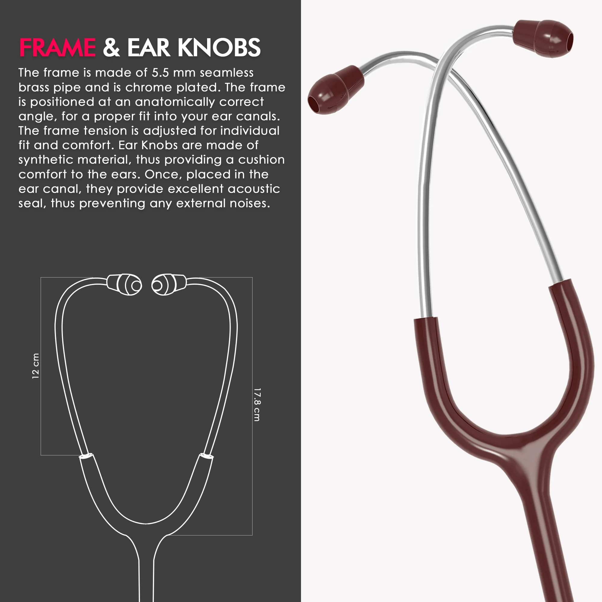 ELKO PACE III SS Stainless Steel Stethoscope - Image 26