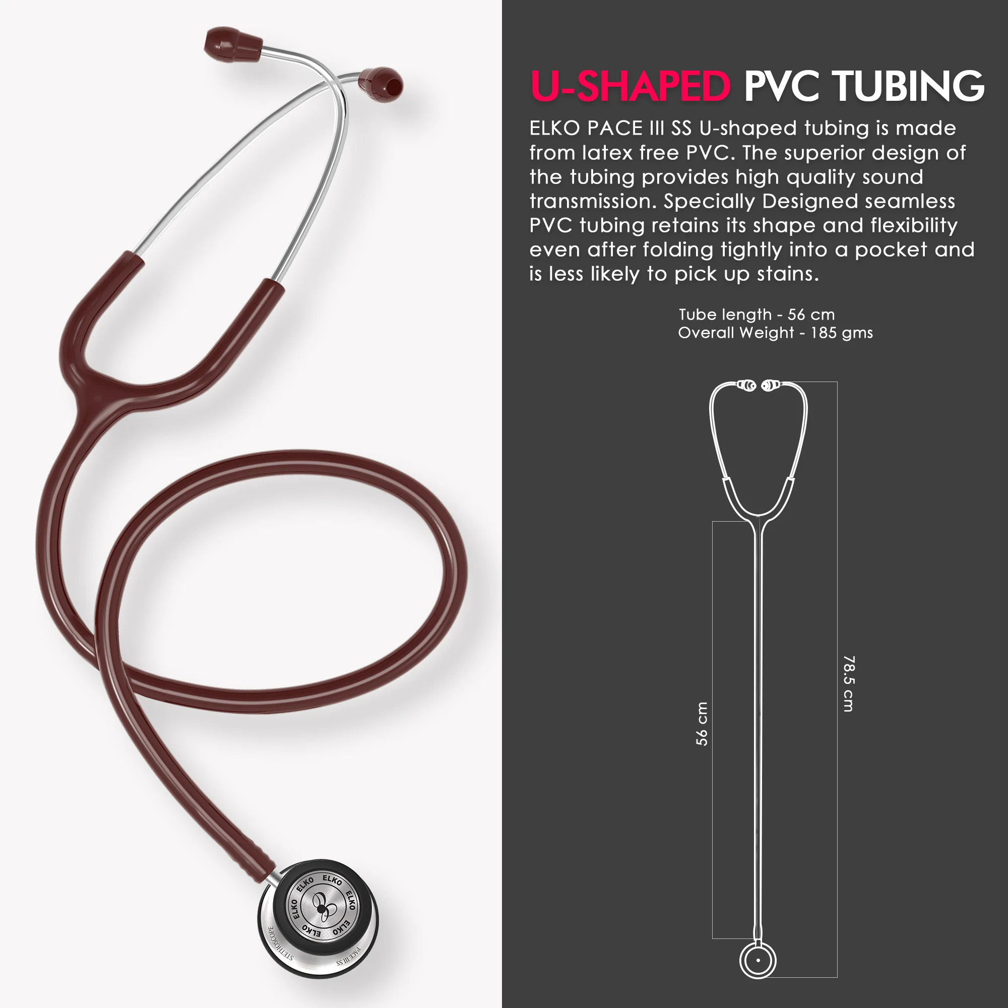 ELKO PACE III SS Stainless Steel Stethoscope - Image 28