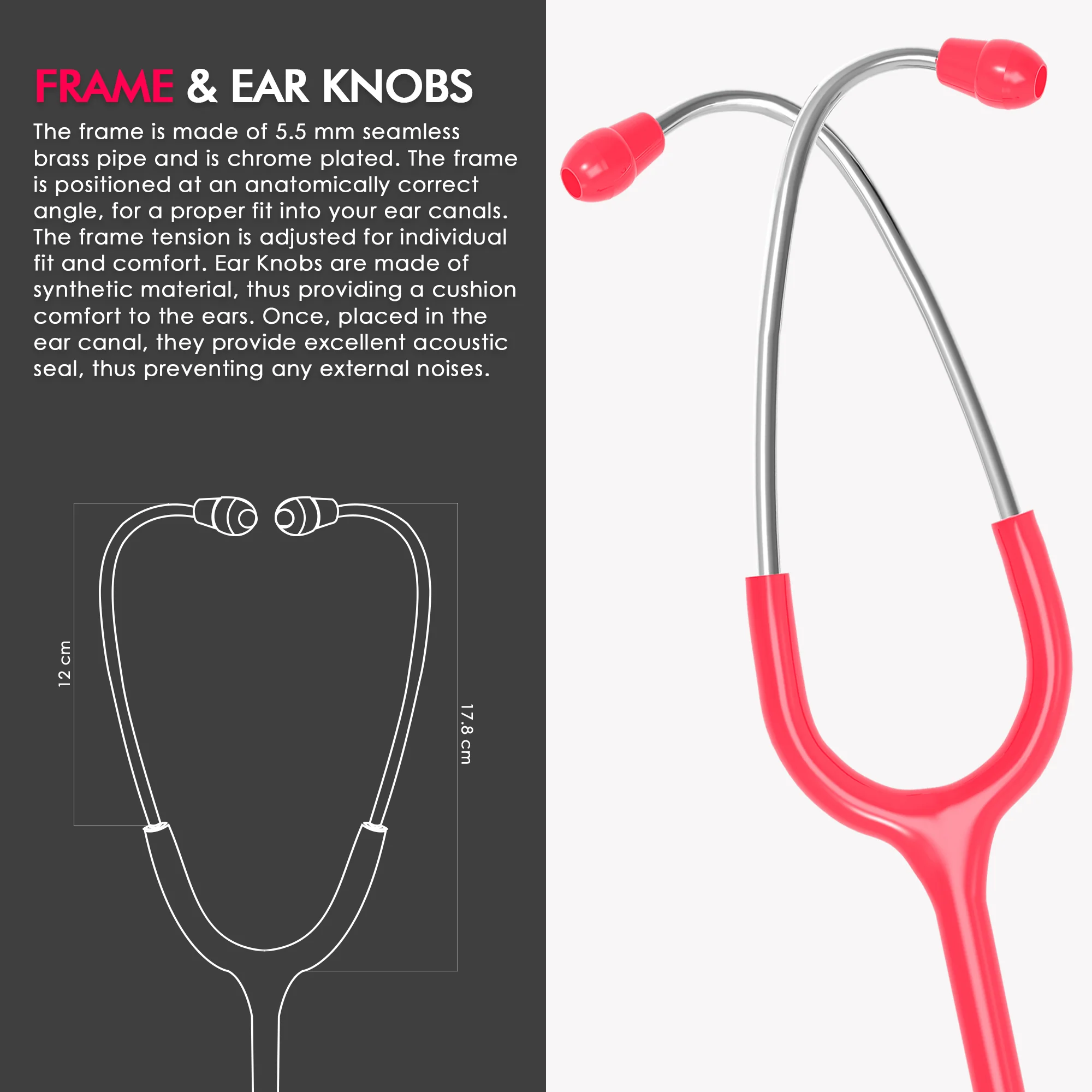 ELKO PACE III SS Stainless Steel Stethoscope - Image 39