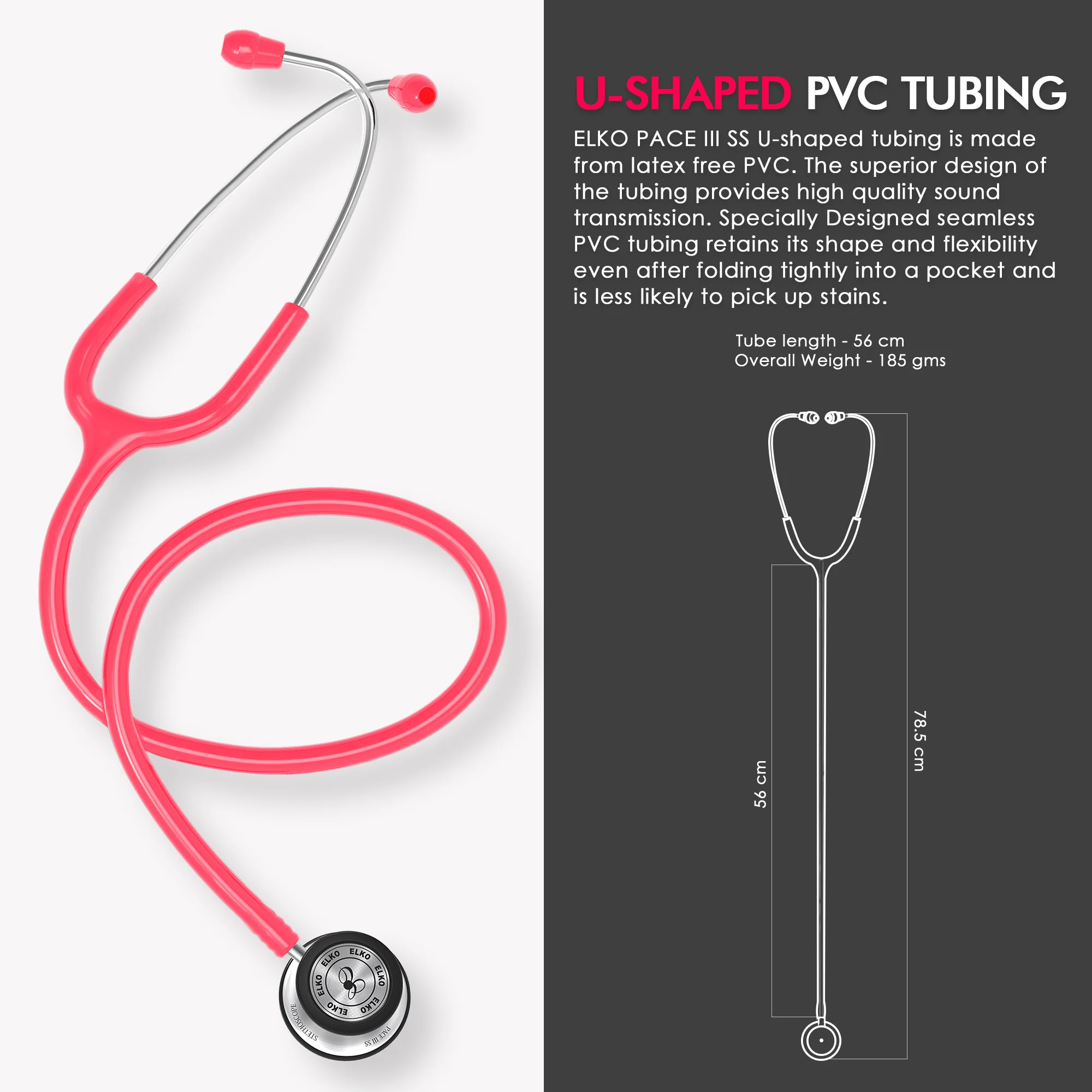ELKO PACE III SS Stainless Steel Stethoscope - Image 41