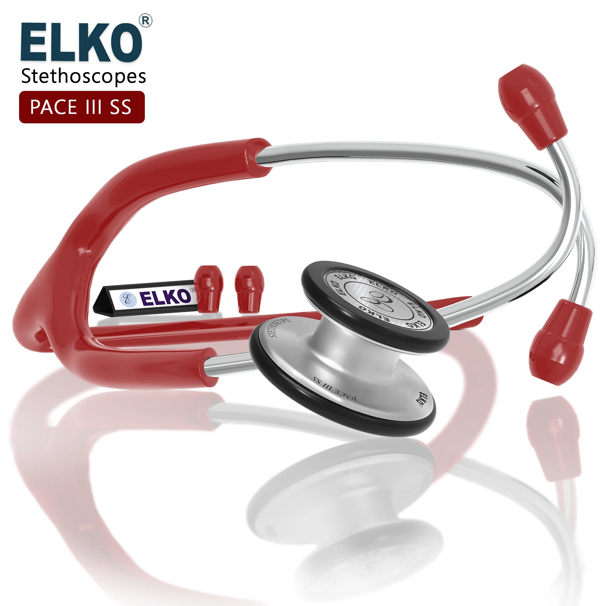 ELKO PACE III SS Stainless Steel Stethoscope - Image 42