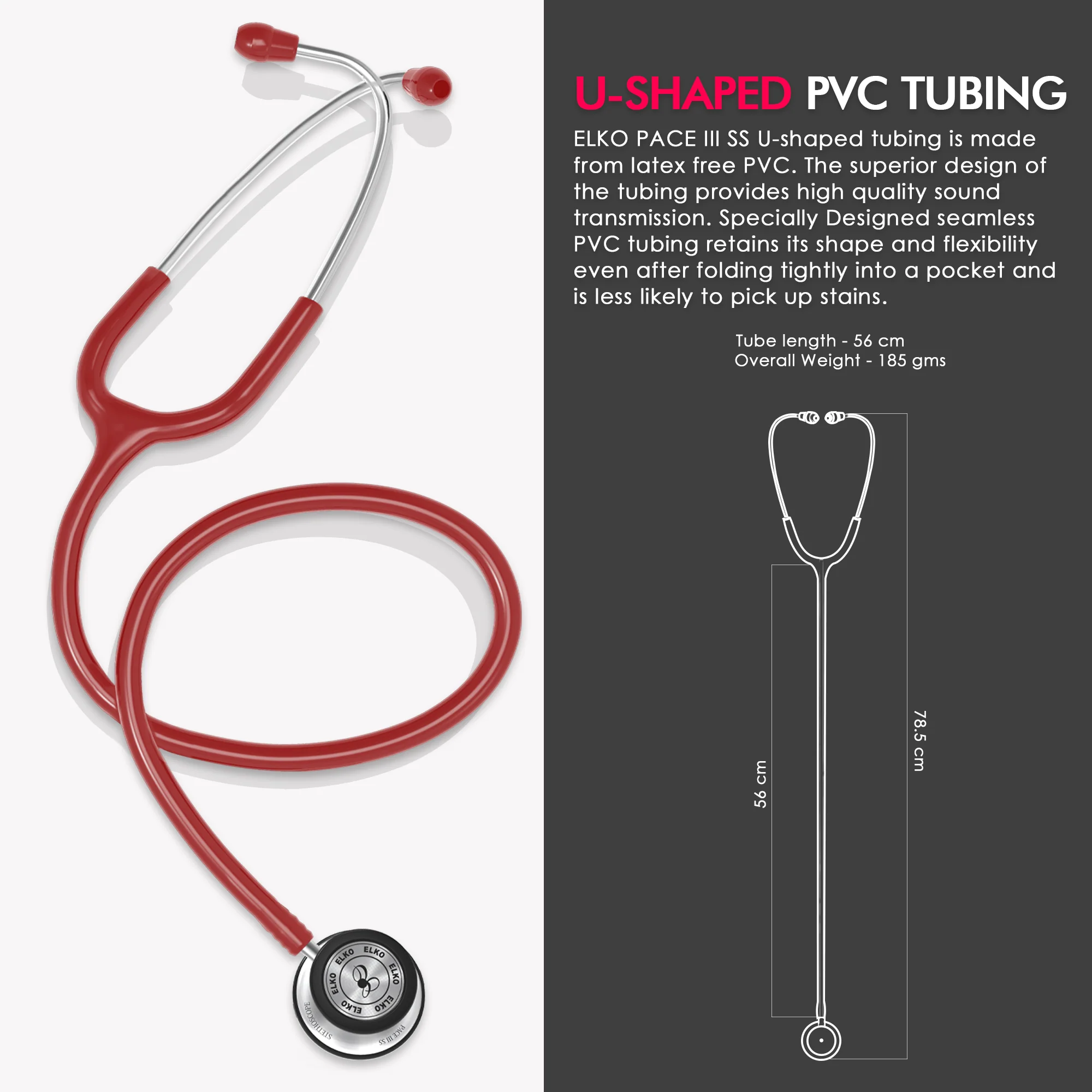 ELKO PACE III SS Stainless Steel Stethoscope - Image 46