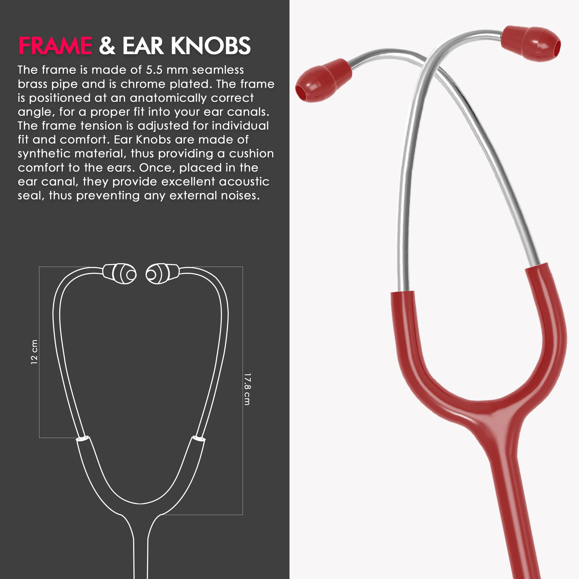 ELKO PACE III SS Stainless Steel Stethoscope - Image 47