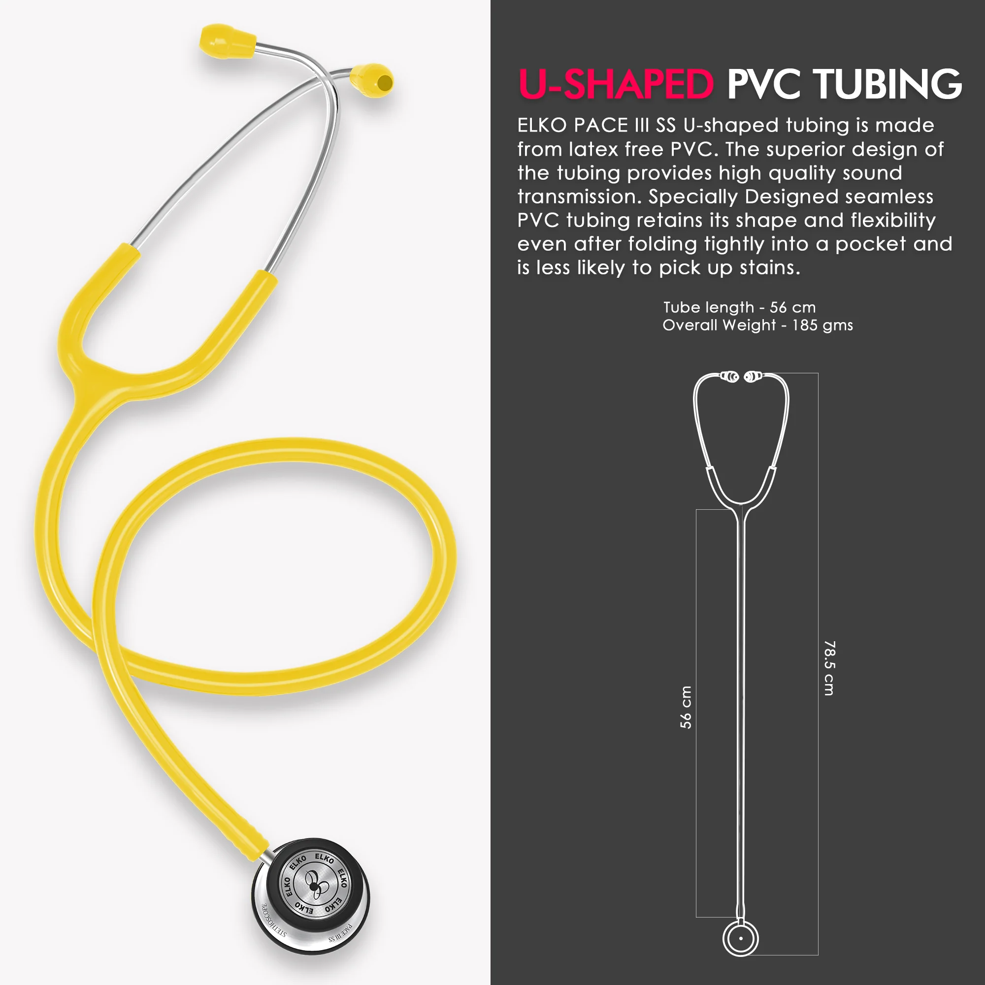 ELKO PACE III SS Stainless Steel Stethoscope - Image 54