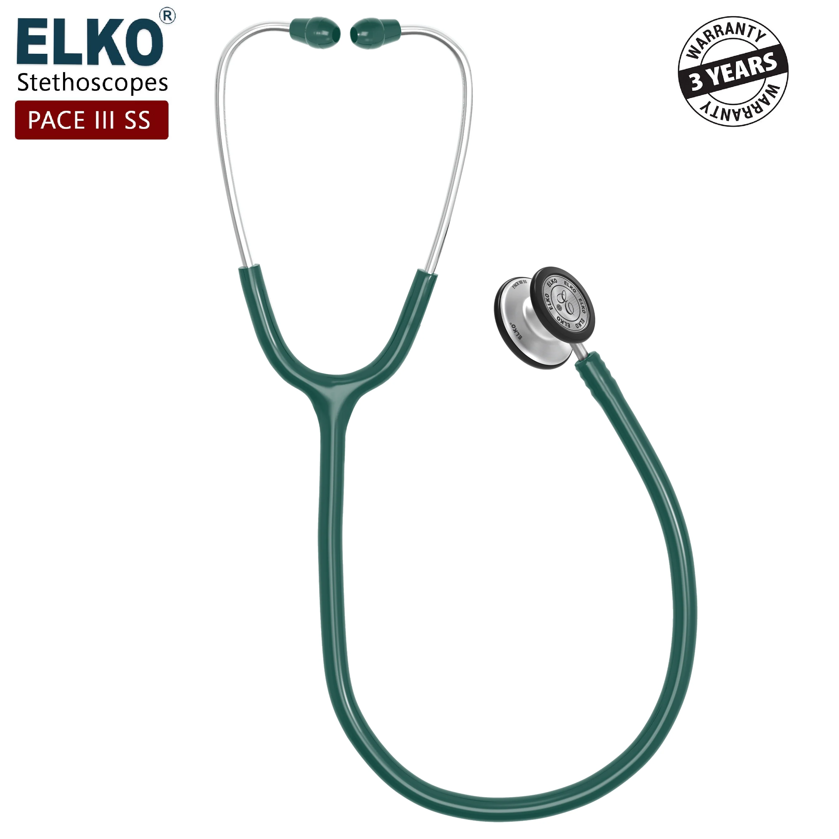 ELKO PACE III SS Stainless Steel Stethoscope - Image 7
