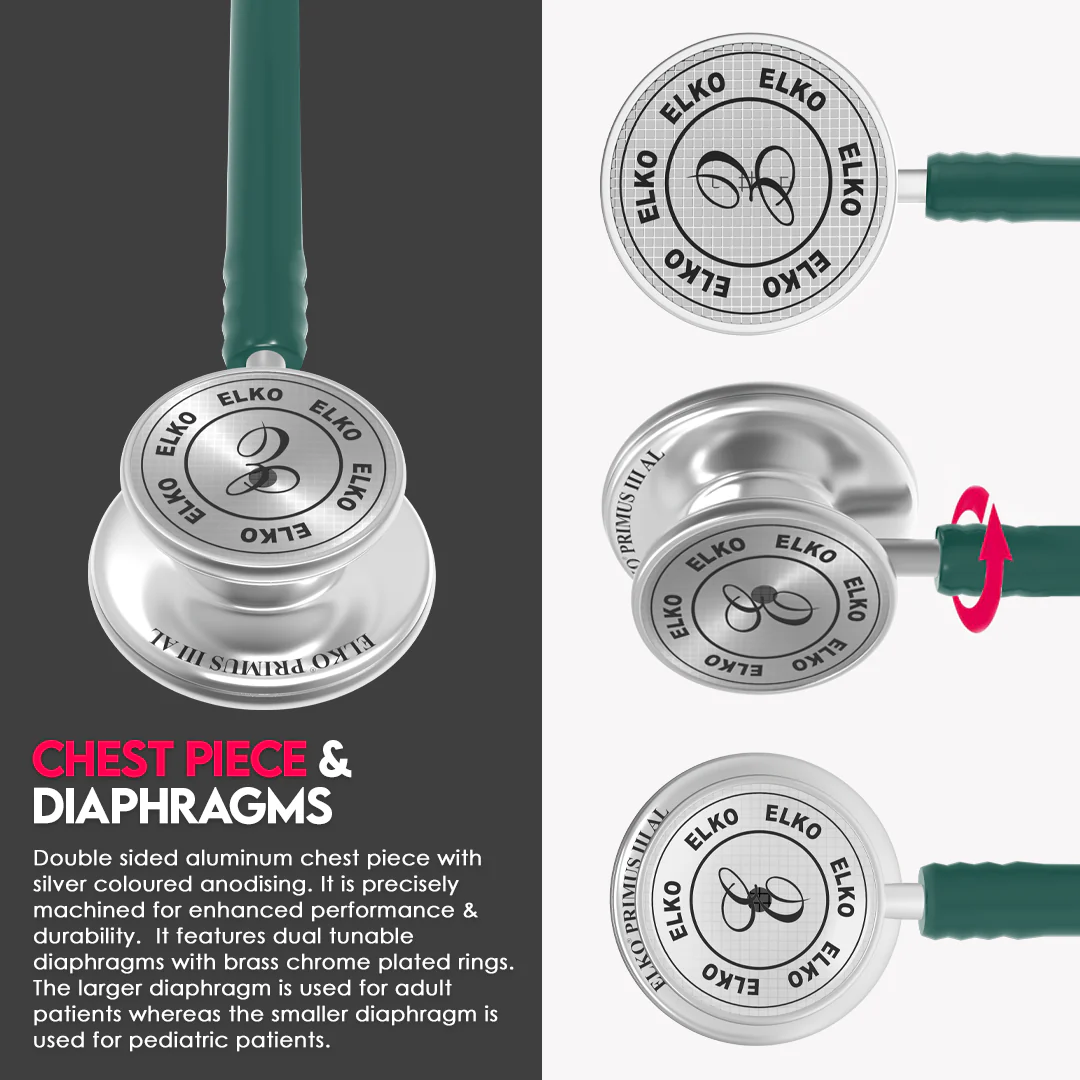 ELKO Primus III AL Aluminum Head Stethoscope - Image 28