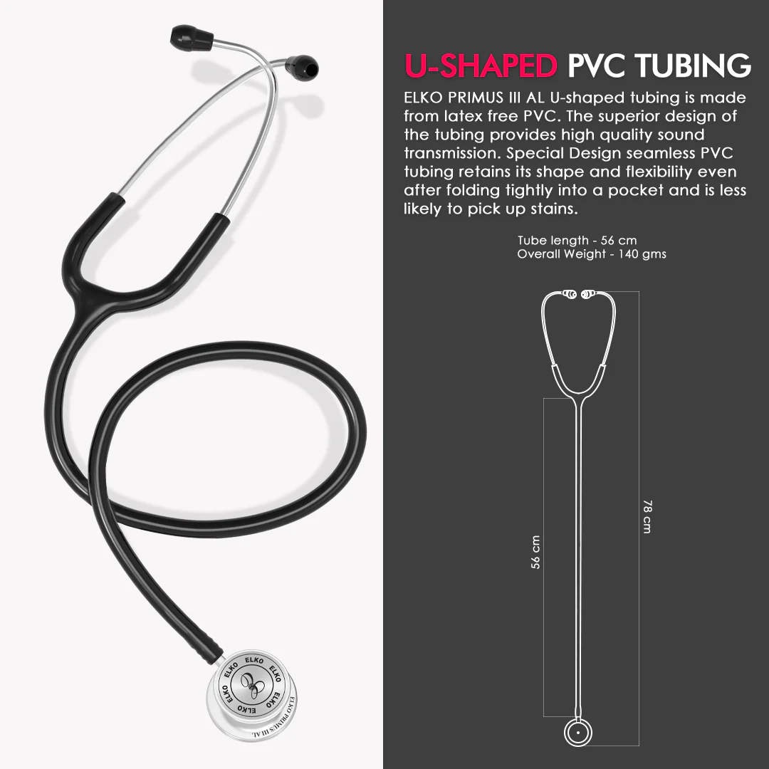 ELKO Primus III AL Aluminum Head Stethoscope - Image 7