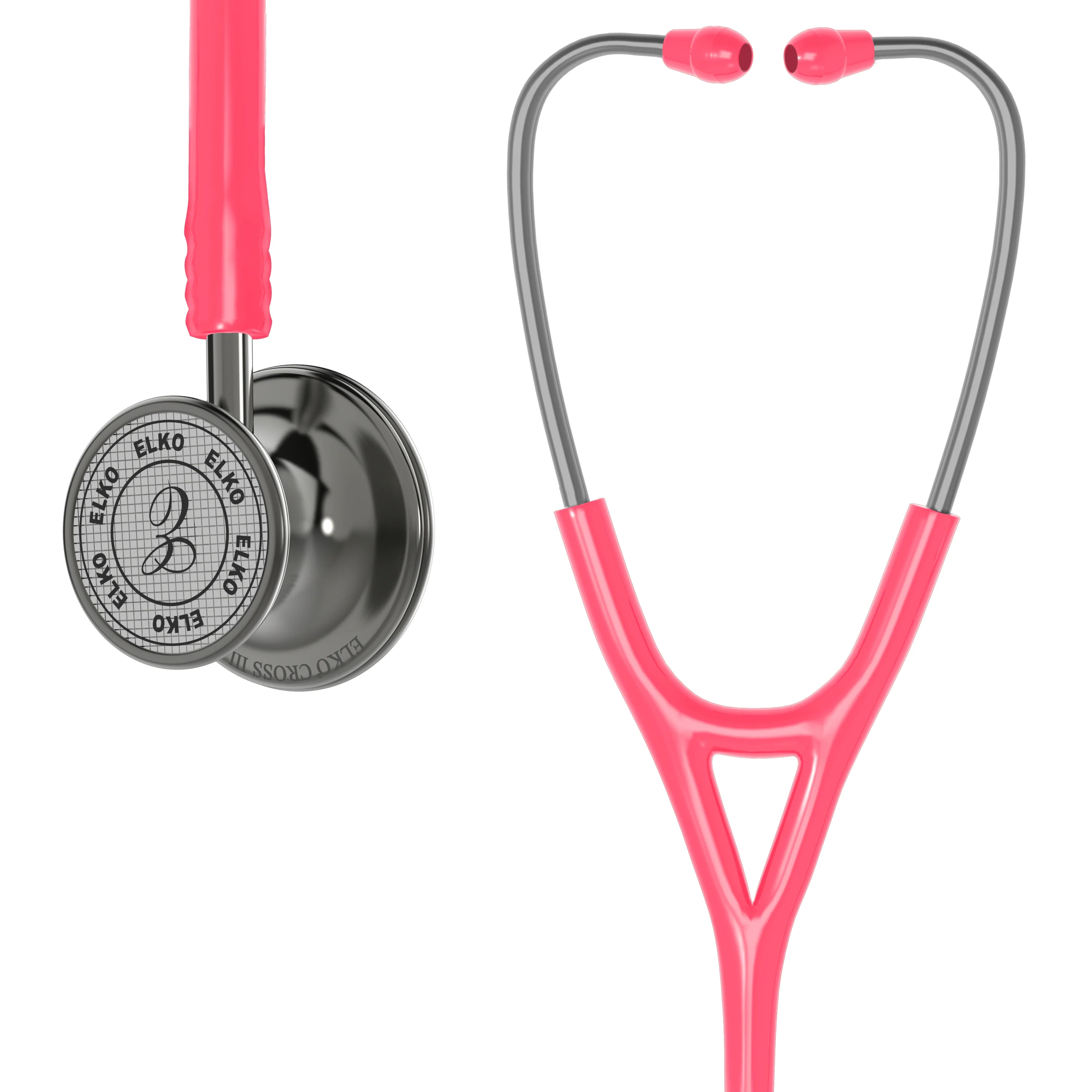 ELKO CROSS III SS Stainless Steel Stethoscope - Smoke Grey - Image 42