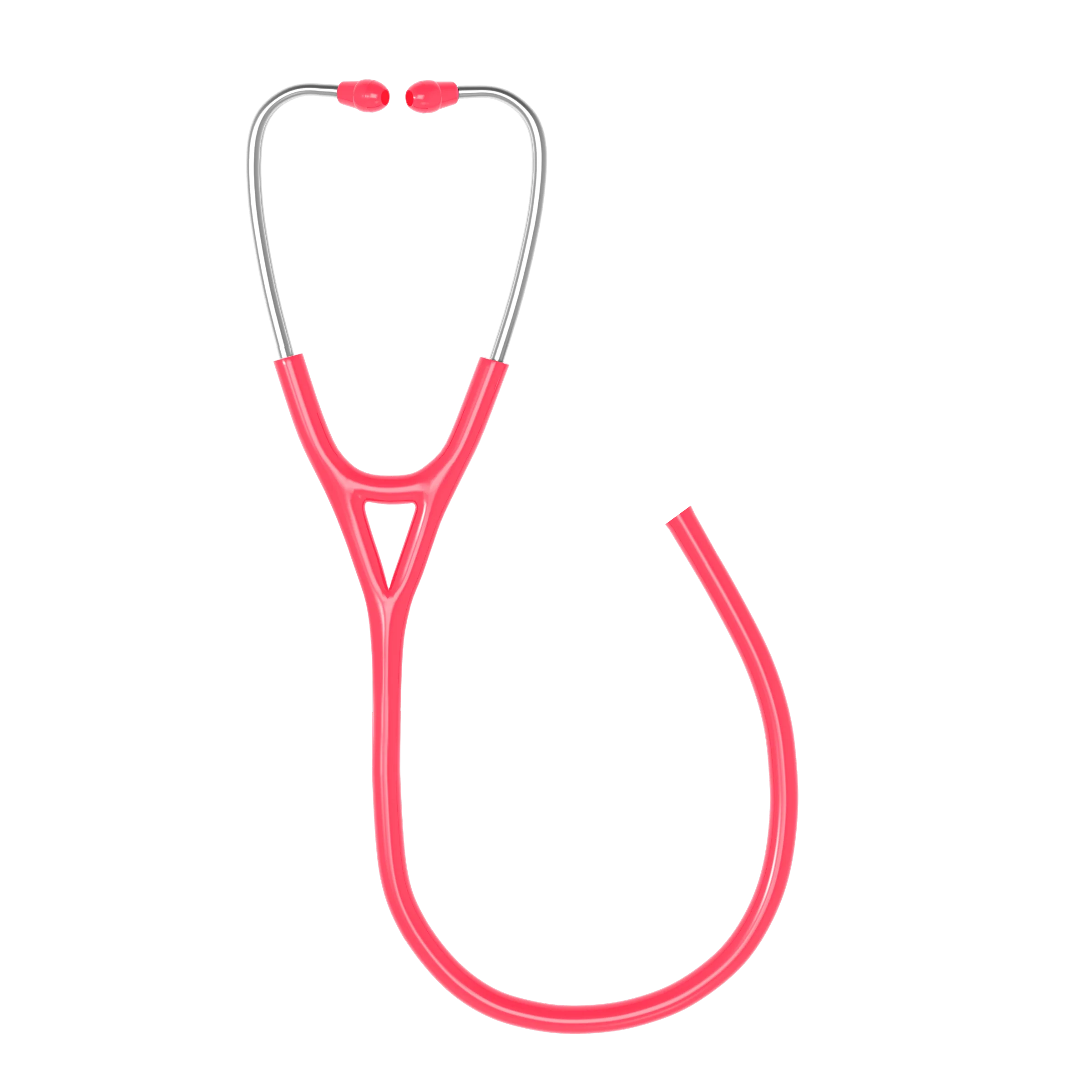 Natural Steel Frame Stethoscope with Dual Lumen Tubing - Image 3