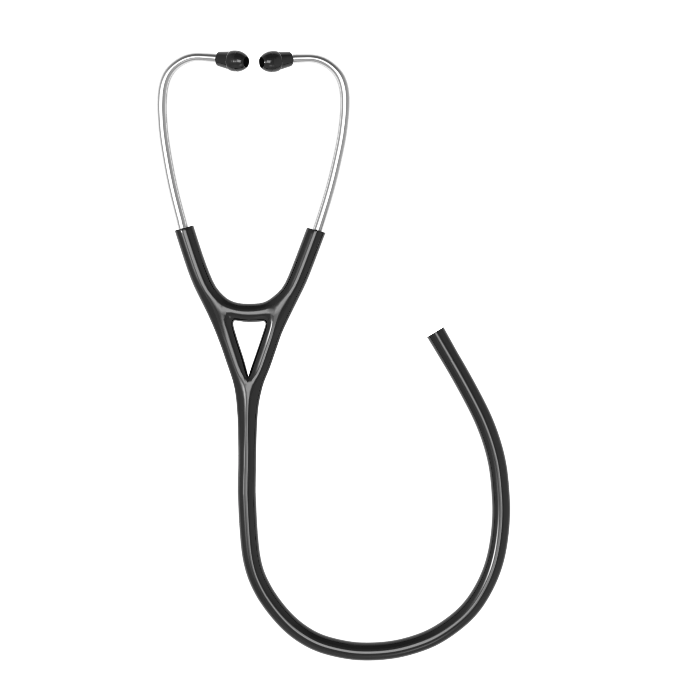 Natural Steel Frame Stethoscope with Dual Lumen Tubing - Image 5